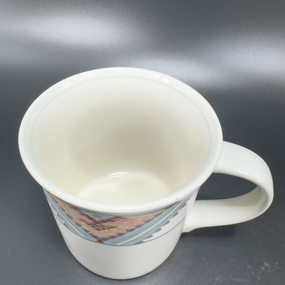 Mikasa Intaglio Santa Fe Ceramic Coffee Mug Cup Set 2 Mugs Cups Set Stoneware - Picture 5 of 14